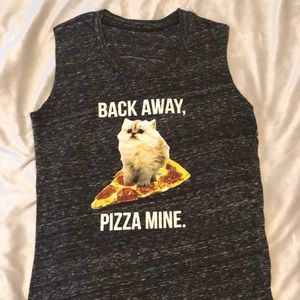 Pizza cat tank top